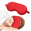 Красная затемняющая маска для сна на резинке.