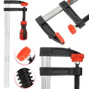 ЗАЖИМ ДЕРЕВЯННЫЙ ЗАЖИМ РУЧКА 500х120мм ТИП F СТАЛЬ МАСТЕРСКАЯ