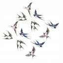 Наклейки на окна с предупреждением о столкновении с птицами 12 шт.