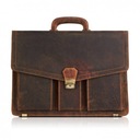 Мужской кожаный портфель Paolo Peruzzi, коричневая сумка на руку и через плечо