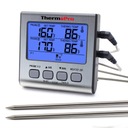 TP17 — Цифровой термометр ThermoPro TP17 серебристого цвета