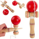 KENDAMA DREVENÁ KLASICKÁ JAPONSKÁ ARKÁDOVÁ HRA CHYTANIE LOPTY Materiál drevo