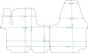 OPEL VIVARO 2001-2014R КИЛИМКИ DIAMOND + ЧЕРВОНА EKO  (14848699207) фото min 9