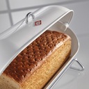 Jednoczęściowe pudełko na chleb Wesco BreadBoy ze stali białej Kolor biały
