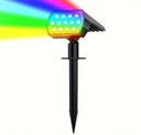 LED,zmieniające kolory, solarne lampy krajobrazowe