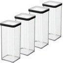 НАБОР ROTHO ИЗ 4 КОНТЕЙНЕРОВ КОНТЕЙНЕР ДЛЯ ЕДЫ 1,5 Л ЧЕРНЫЙ LOFT