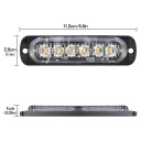 4 SZT. HEADLIGHTS STROBOSKOPOWE LED WARNINGS AUTOMOTIVE 12/24V  photo 6