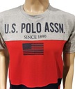 U.S. POLO ASSN bavlnené tričko šedé logo M Veľkosť M