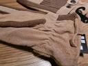 Dámske hnedé kožené rukavice Veľkosť S/M