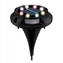 СОЛНЕЧНЫЙ НАЗЕМНЫЙ СВЕТИЛЬНИК rgb белый САДОВЫЙ ДИСК