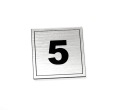 Номер двери 6 х 6 см.