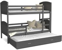 Кровать двухъярусная 200х90 серый MATEUSZ 3