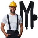 ПОДДЕРЖКИ STRONG POLISH WORK ДЛЯ БРЮК T15, ЧЕРНЫЕ МУЖСКИЕ, ДЛИННЫЕ XXL