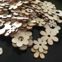 100 ШТ. ДЕРЕВ'ЯНІ ЗРІЗИ ДЛЯ DIY ПРОЄКТІВ ТА ДЕКОРУ