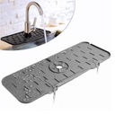 СИЛИКОНОВЫЙ КОВрик, СЛИВНОЙ ПОДДОН ДЛЯ РАКОВИНЫ СЕРЫЙ