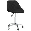 Obrotowe krzesła stołowe, 6 szt., czarne, sztuczna skóra Marka VidaXL