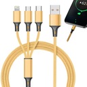 USB-КАБЕЛЬ 3 В 1 ДЛЯ ТЕЛЕФОНА LIGHTNING IPHONE КАБЕЛЬ MICRO USB TYPE-C 1,2 М