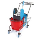 ТЕЛЕЖКА ДЛЯ ПК 2x18L ДЛЯ ХРОМИРОВАННОЙ ПОДДЕРЖКИ + РУЧКА ДЛЯ СУМКИ