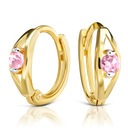 ZŁOTE KOLCZYKI Z CYRKONIAMI ZŁOTO 585 14K 2451p-3