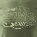 Koszulka motocyklowa na motor z motocyklem Indian Scout Bobber na prezent Rozmiar M