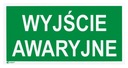 ZNAK TABLICA TABLICZKA PCV WYJŚCIE AWARYJNE