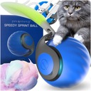 БЕГУЩИЙ МЯЧ ДЛЯ КОШКИ СО СВЕТОДИОДНОЙ ВИБРАЦИЕЙ PETGRAVITY USB ИГРУШКА С ПЕРЬЯМИ