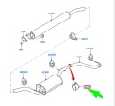 СУППОРТ ПРОВОДЫ СИСТЕМЫ ВЫПУСКНОГО FORD FOCUS MK2 1801206 MEBU2J-5A281-C1A  фото 10