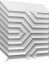 Белые потолочные кессоны 3D ZIGZAG PANEL 2м2+ бесплатно