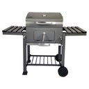 САДОВЫЙ УГОЛЬНЫЙ ГРИЛЬ ПРЕМИУМ С ПОЛКАМИ С КРЫШКОЙ ЧУГУННЫЕ РЕШЕТКИ 1010