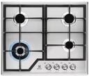 Газовая варочная панель Electrolux CGS6436BX, 4 конфорки, конфорка WOK, сталь