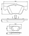 BOSCH ZAPATAS PARTE DELANTERA MERCEDES W210 CHRYSLER CROSSFIRE DODGE MAGNUM 2.0- 95- 