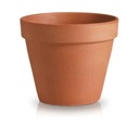 ИТАЛЬЯНСКИЙ ЦВЕТОЧНЫЙ ГОРШОК ТЕРРАКОТОВЫЙ ЦВЕТОЧНЫЙ ГОРШОК - СТАНДАРТ 15X14 СМ