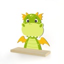 ДЕРЕВЯННАЯ ПОЛКА В СКАНДИНАВСКОМ СТИЛЕ ДРАКОН ДРАКОН