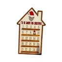 Vianočný adventný kalendár, sviatočná dekorácia, drevený Značka Flameey