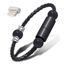 КОЖАНЫЙ БРАСЛЕТ КАБЕЛЬ USB C/B/IPhone