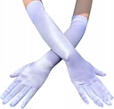 Rękawiczki satynowe długie Wieczorowe elastyczne Marka inny