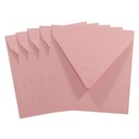 Квадратные розовые конверты - 5 шт.