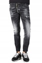 DSQUARED2 talianske džínsy nohavice SKATER JEAN BLACK NEW ITALY IT52 Dĺžka nohavíc dlhá