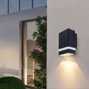 Светодиодный фасадный светильник садовый бра Антрацит 1xGU10 алюминий IP54