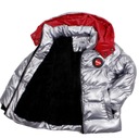 Zimná nepremokavá bunda strieborná veľmi teplá kožušina 6 122 128 Kód výrobcu YF-2180