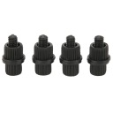 4 SZT. БОЛТ DO НОМЕРА НОМЕРА 6MM ГВИНТ ЧОРНИЙ НЕЙЛОН 6H  фото 4