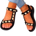 ЧЕРНЫЕ СПОРТИВНЫЕ САНДАЛИИ ЖЕНСКИЕ НА ЛИПУЧКЕ