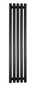 ДЕКОРАТИВНЫЙ РАДИАТОР вертикальный декоративный 1000/330 LAZUR 428W MAT ЧЕРНАЯ СТРУКТУРА.