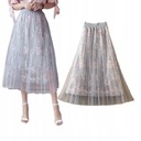 ДЛИННАЯ ЮБКА Из ТЮЛЯ, Оборки, резинка, ЦВЕТА