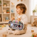 Дерев'яна сенсорна дошка для дитини LED звук МОНТЕСОРІ