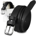 Ремень женский кожаный 2 см узкий однотонный Beltimore