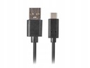 Кабель USB - USB-C 2.0 Lanberg Type-C 0,5 м черный