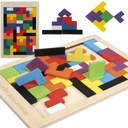 Пазлы Деревянные кубики Игры Обучающие Логические игрушки 40 pcs