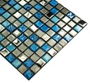 Sklenená mozaika modrý grafit BLUE SHADOW Povrch lesklý