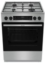 Газоэлектрическая плита Gorenje GKS6C70XJ 60CM INOX AirFry Паровой ГРИЛЬ